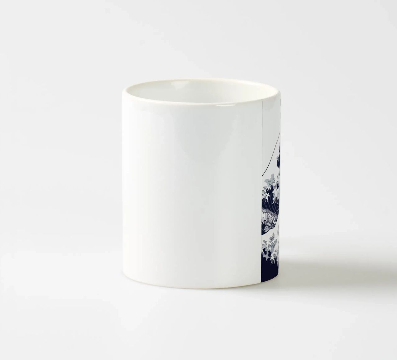 Great Wave & Eiffel Tower tazza in ceramica da edsonramosart