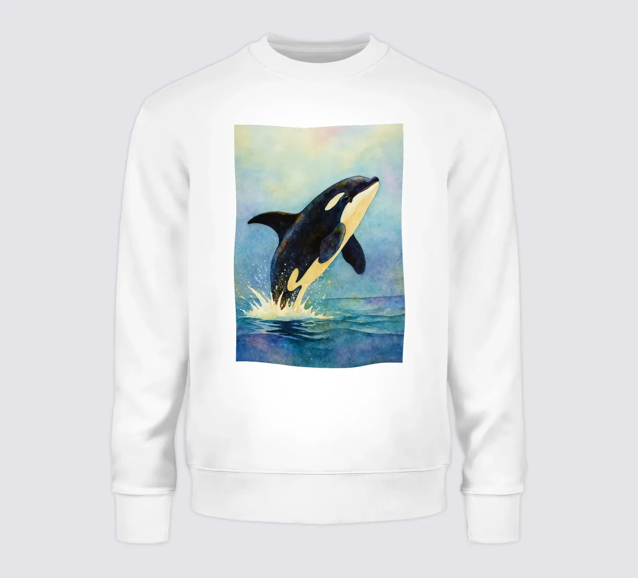 Delphin abstrakte Zeichnung Sweatshirt von bougenfille