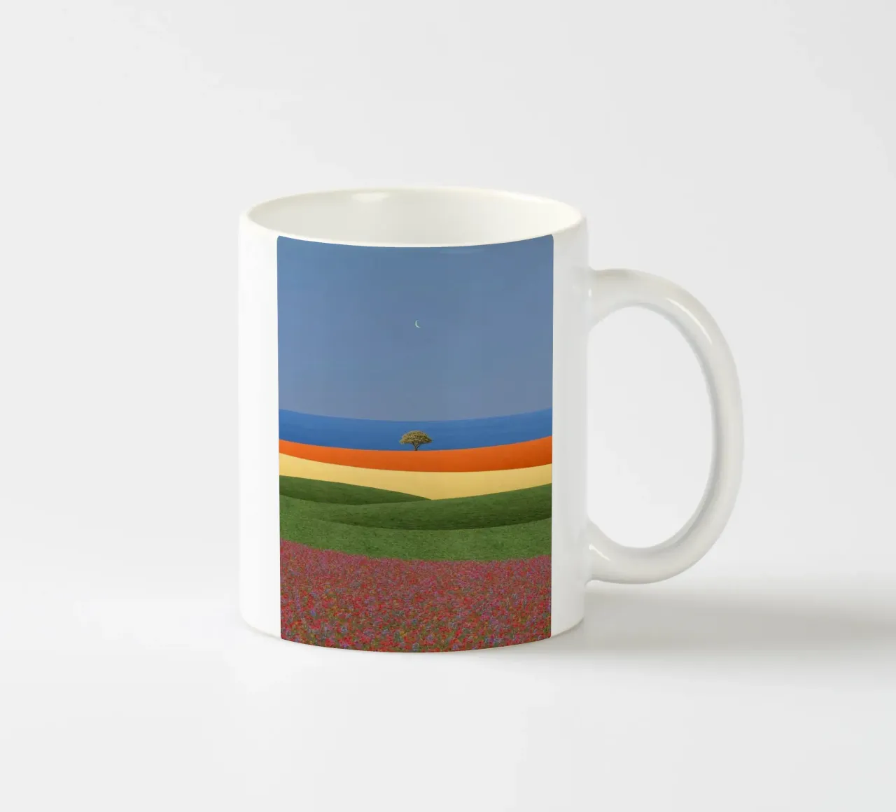 single tree in huge hill tazza in ceramica da andern