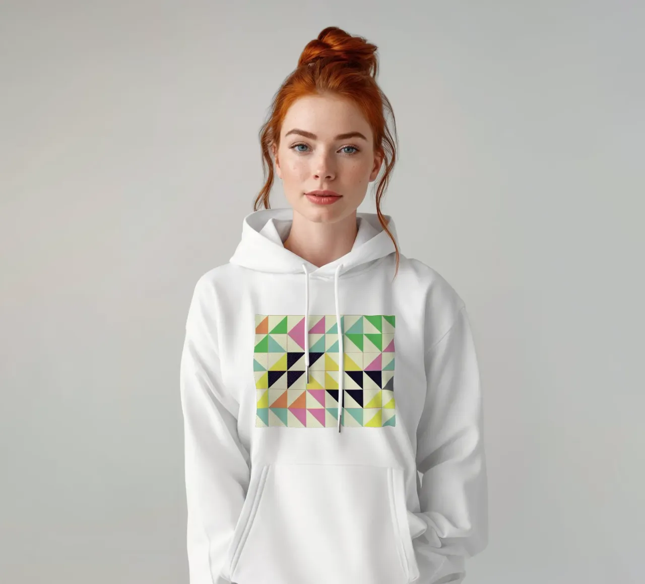 Triángulos y cuadrados I sudadera con capucha de Metron