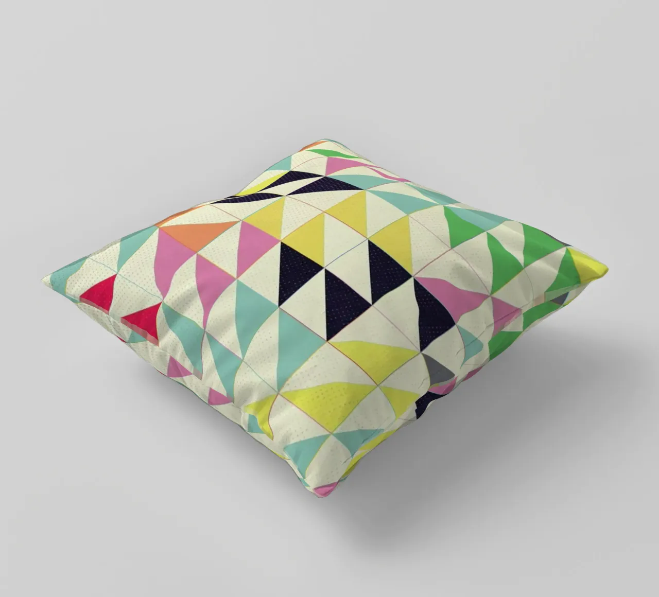 Triangoli e quadrati I cuscino da Metron