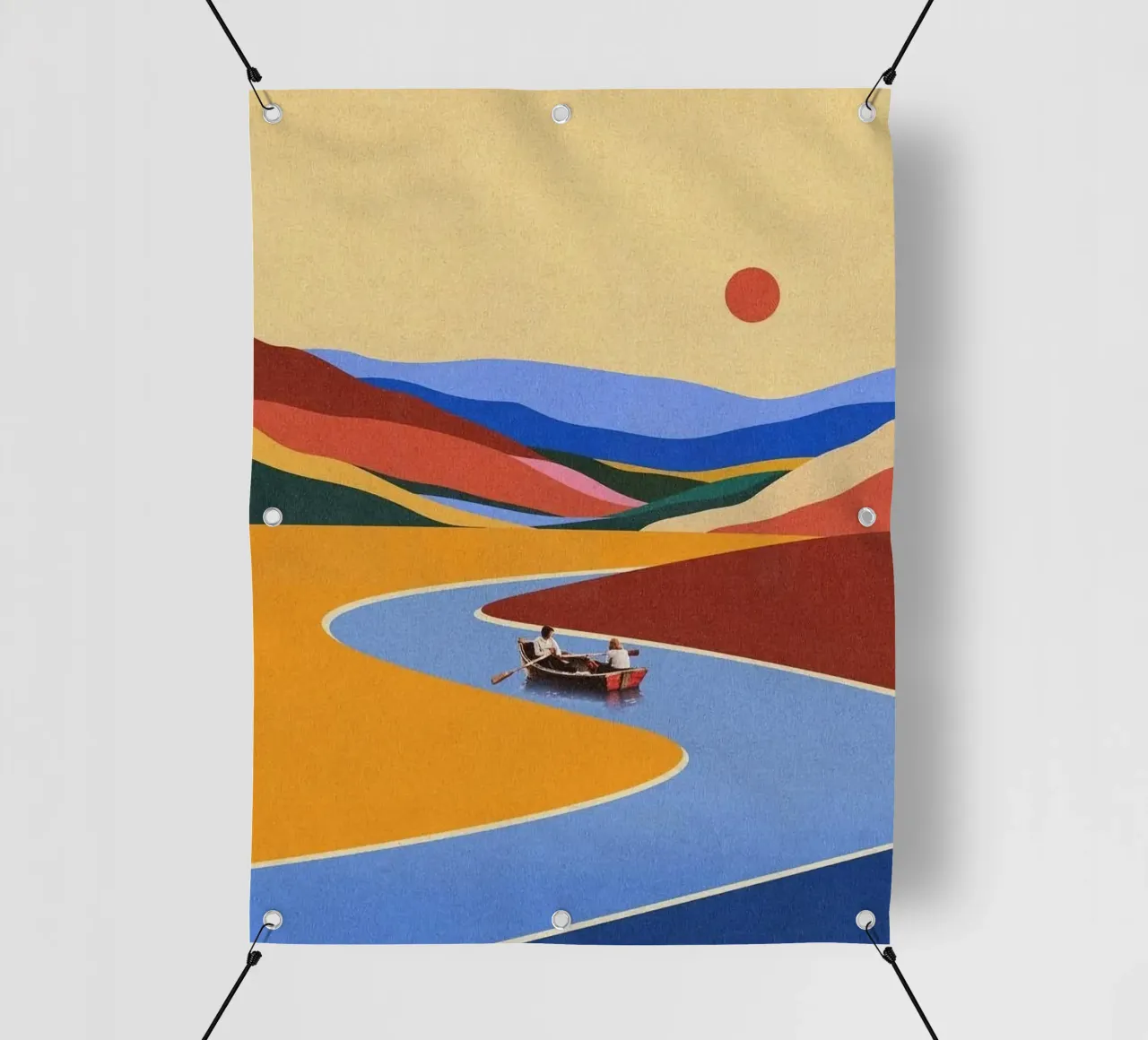 boating in color nature telo in pvc da andern