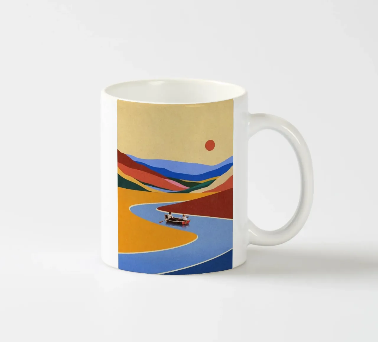 boating in color nature tazza in ceramica da andern