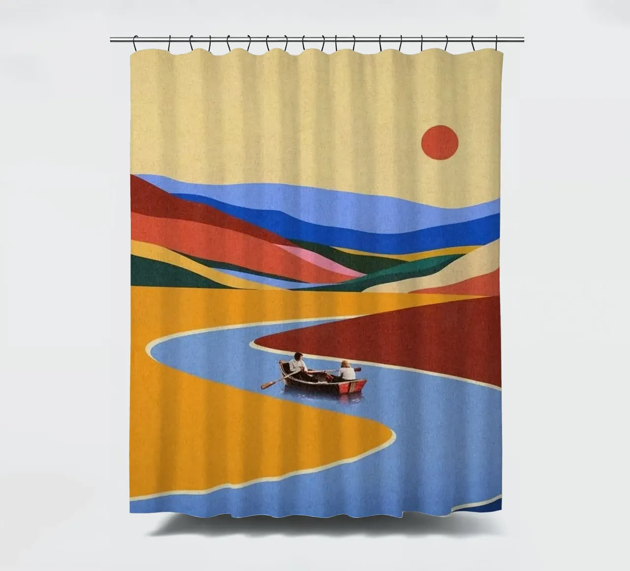 boating in color nature tenda da doccia da andern