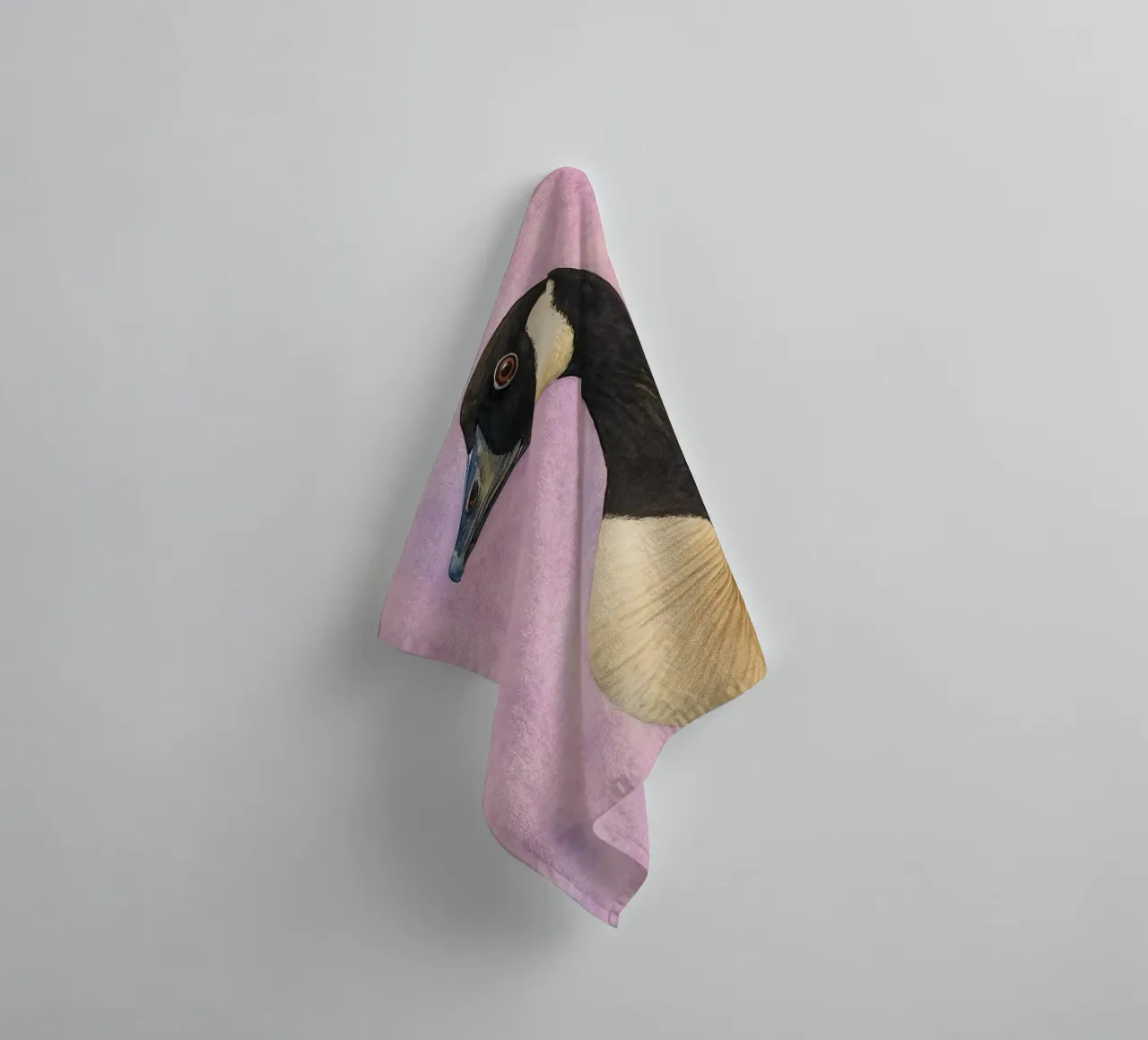 duck abstract drawing towel by bougenfille