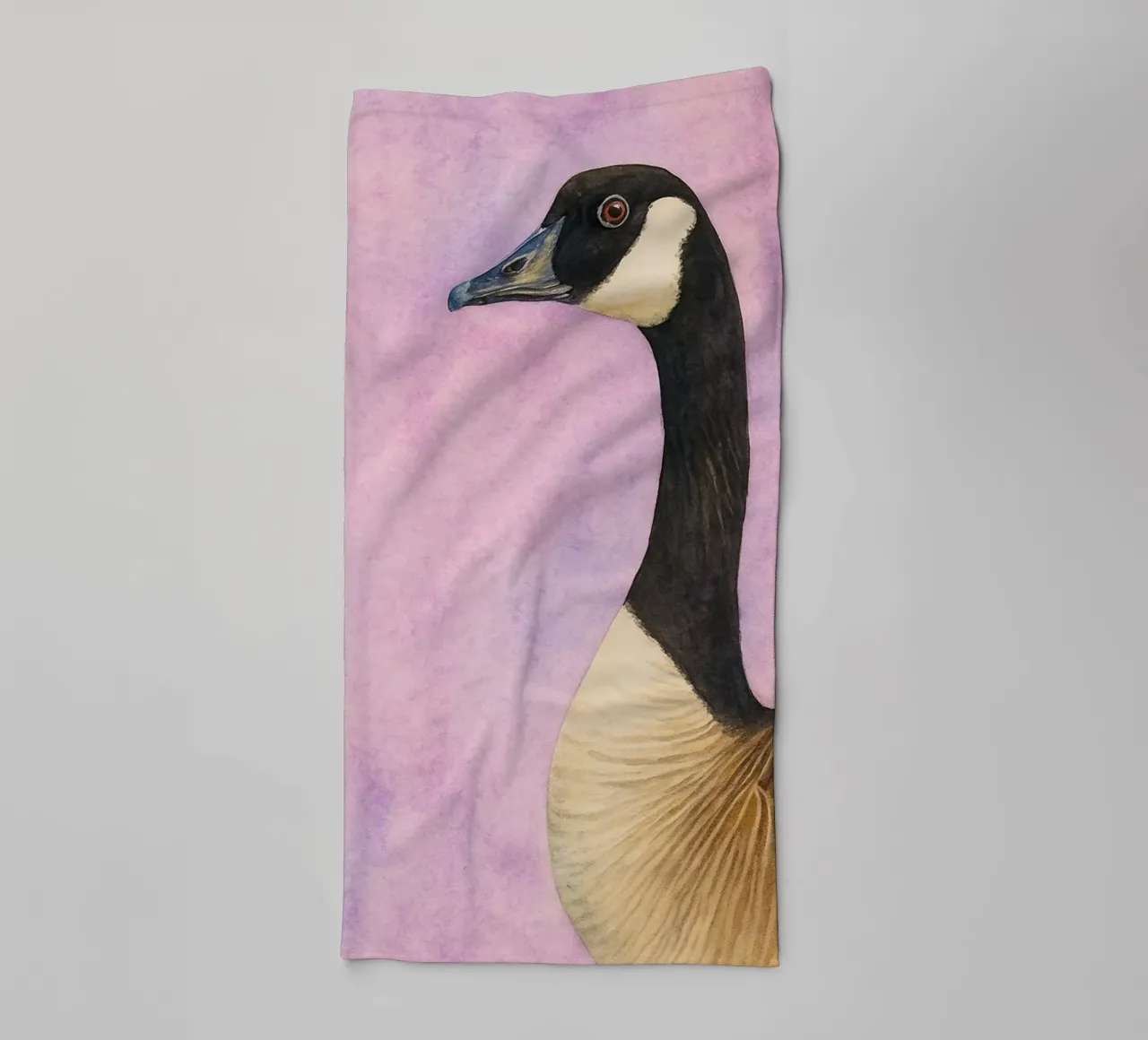 duck abstract drawing towel by bougenfille