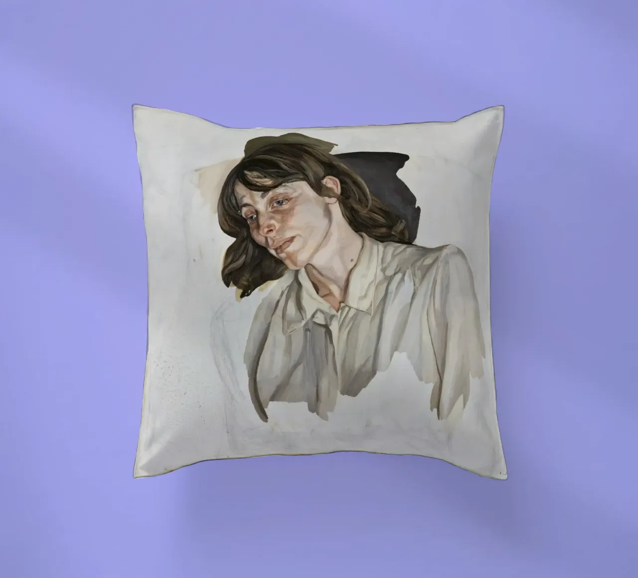 Ultimo retrato - Lucian Freud cuscino da julyebayprint