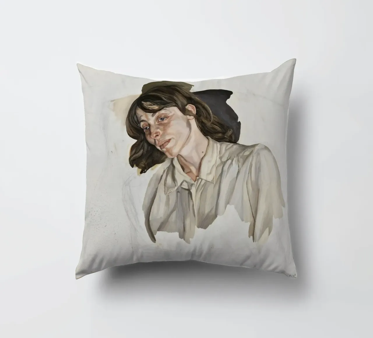 Ultimo retrato - Lucian Freud cuscino da julyebayprint