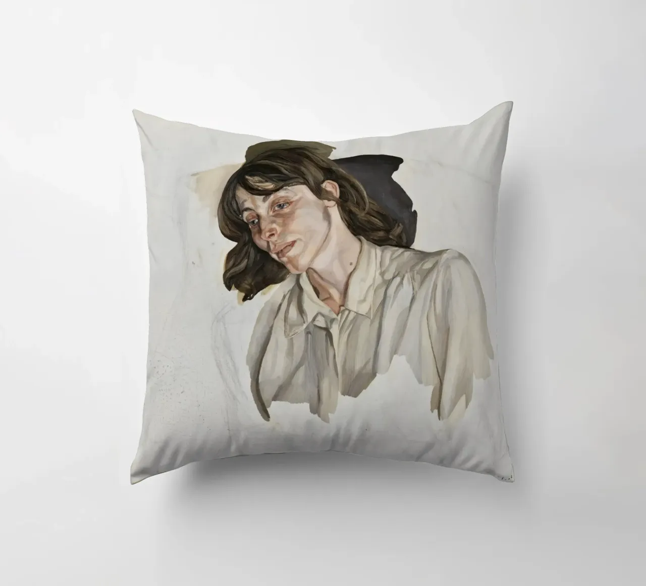Ultimo retrato - Lucian Freud cuscino da julyebayprint