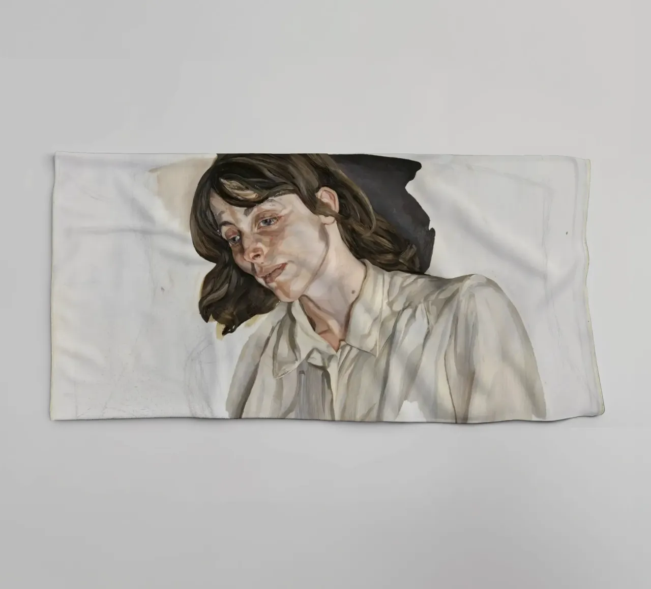 Ultimo retrato - Lucian Freud asciugamano da bagno da julyebayprint