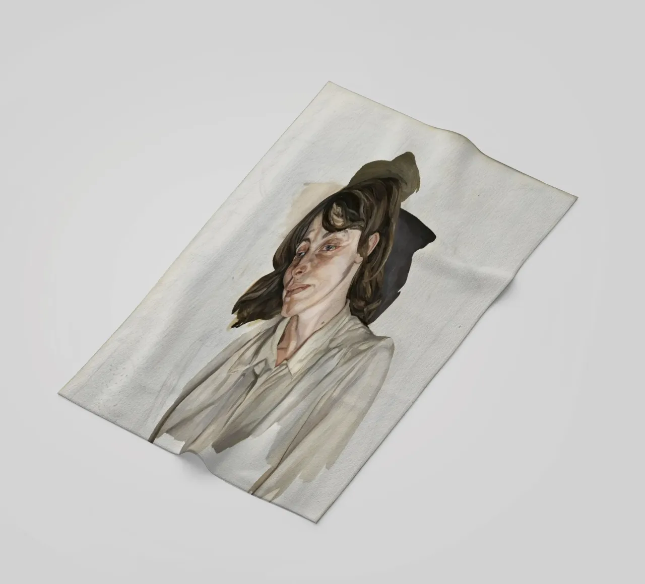 Ultimo retrato - Lucian Freud telo mare da julyebayprint