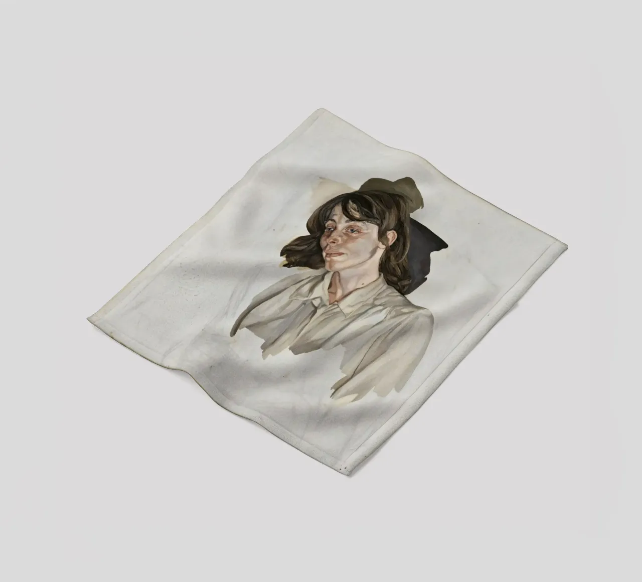Ultimo retrato - Lucian Freud coperta in pile da julyebayprint