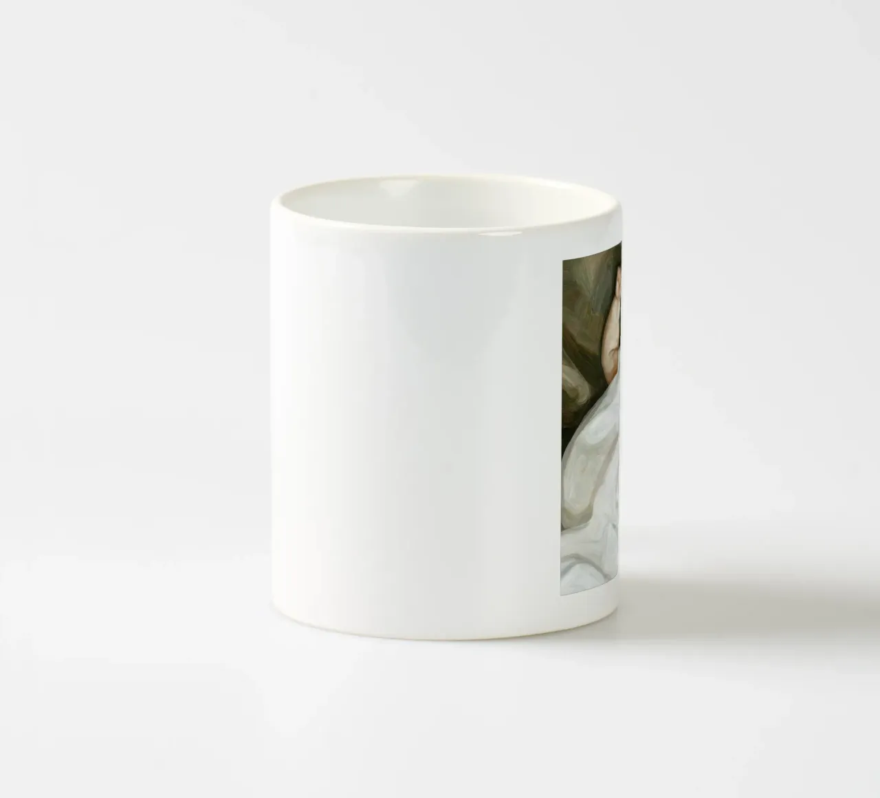 Poster di Lucian Freud Bambino su un divano verde tazza in ceramica da julyebayprint