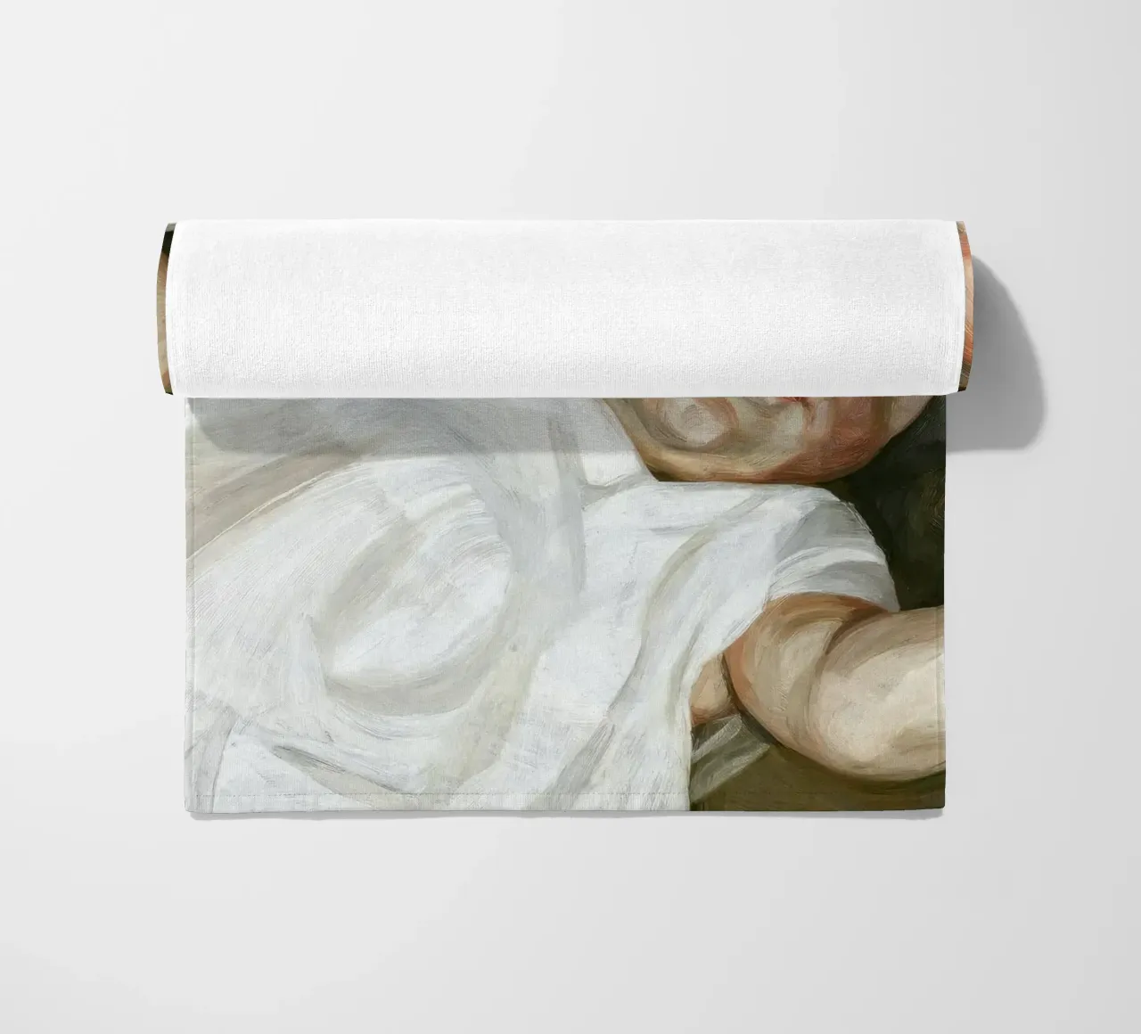 Poster di Lucian Freud Bambino su un divano verde telo mare da julyebayprint