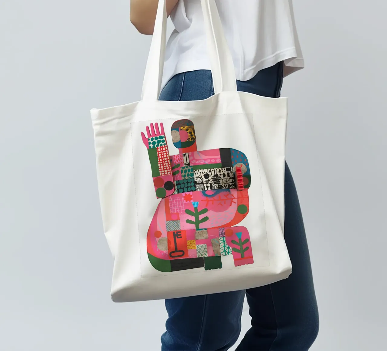 Hot Mess Unhinged 1A, 2023 borsa in juta da Stacey Stubbs