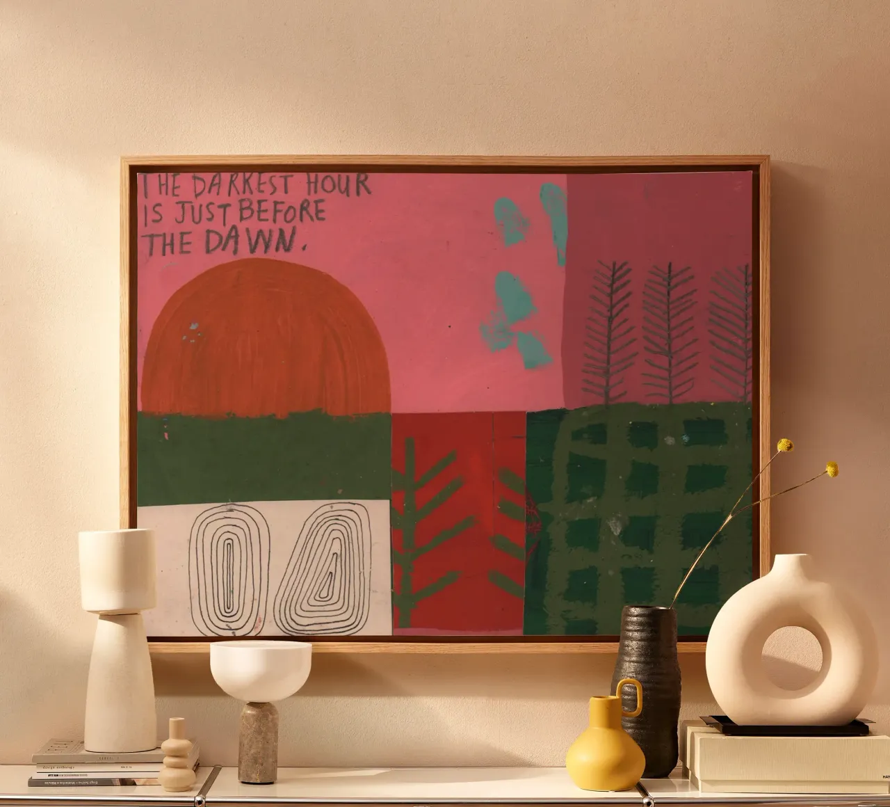 The Darkest Hour Is Just Before The Dawn, 2023 by David Shil canvas by Stacey Stubbs