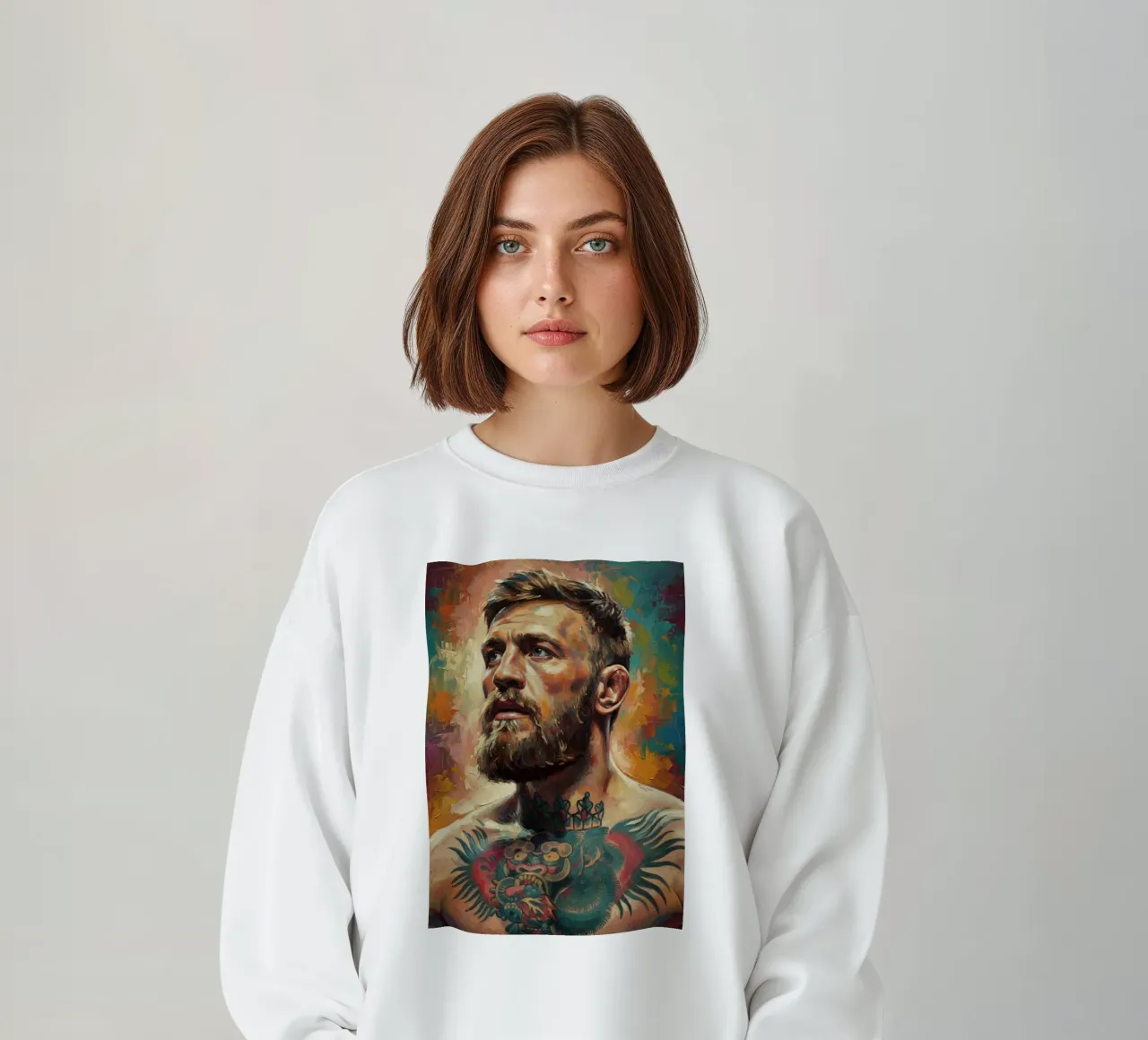 Conor McGregor UFC-Kämpfer abstrakte Kunst Sweatshirt von Lembayung art