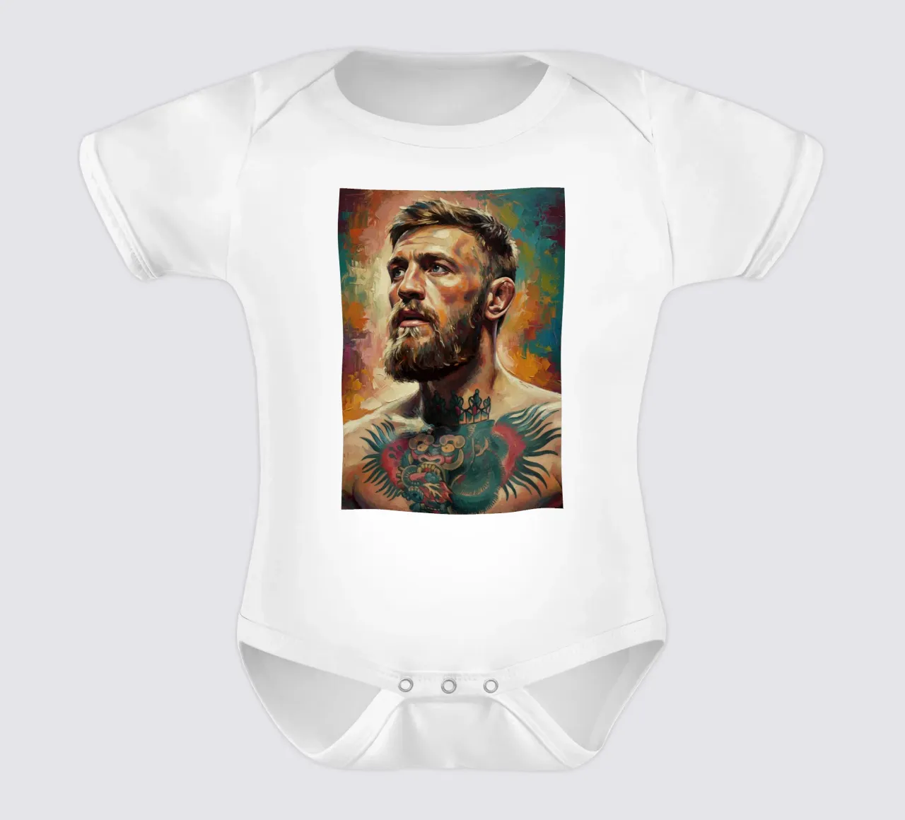 Conor McGregor UFC-Kämpfer abstrakte Kunst Kurzarm Babybody von Lembayung art
