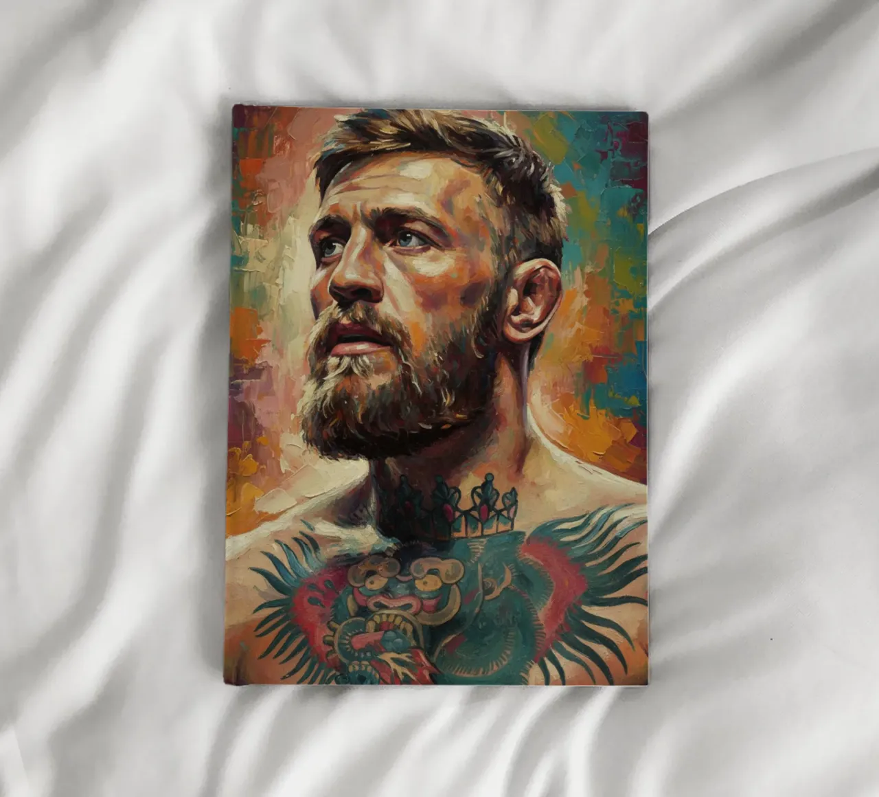 Conor McGregor UFC fighter abstract art notebook by Lembayung art