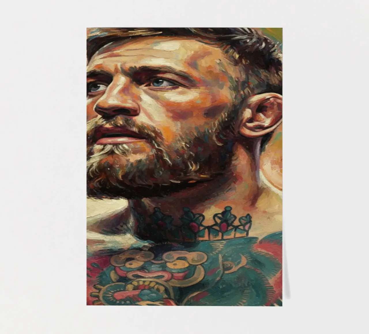 Conor McGregor UFC-Kämpfer abstrakte Kunst Stickerbogen von Lembayung art