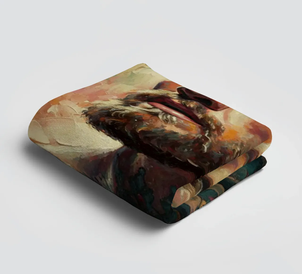 Conor McGregor UFC fighter abstract art towel by Lembayung art