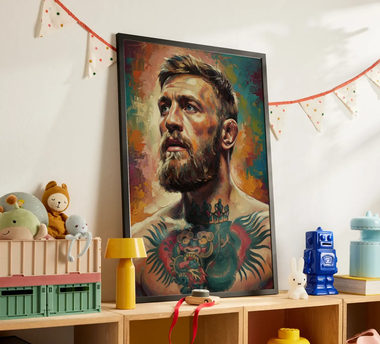Conor McGregor UFC-Kämpfer abstrakte Kunst Hahnemühle von Lembayung art