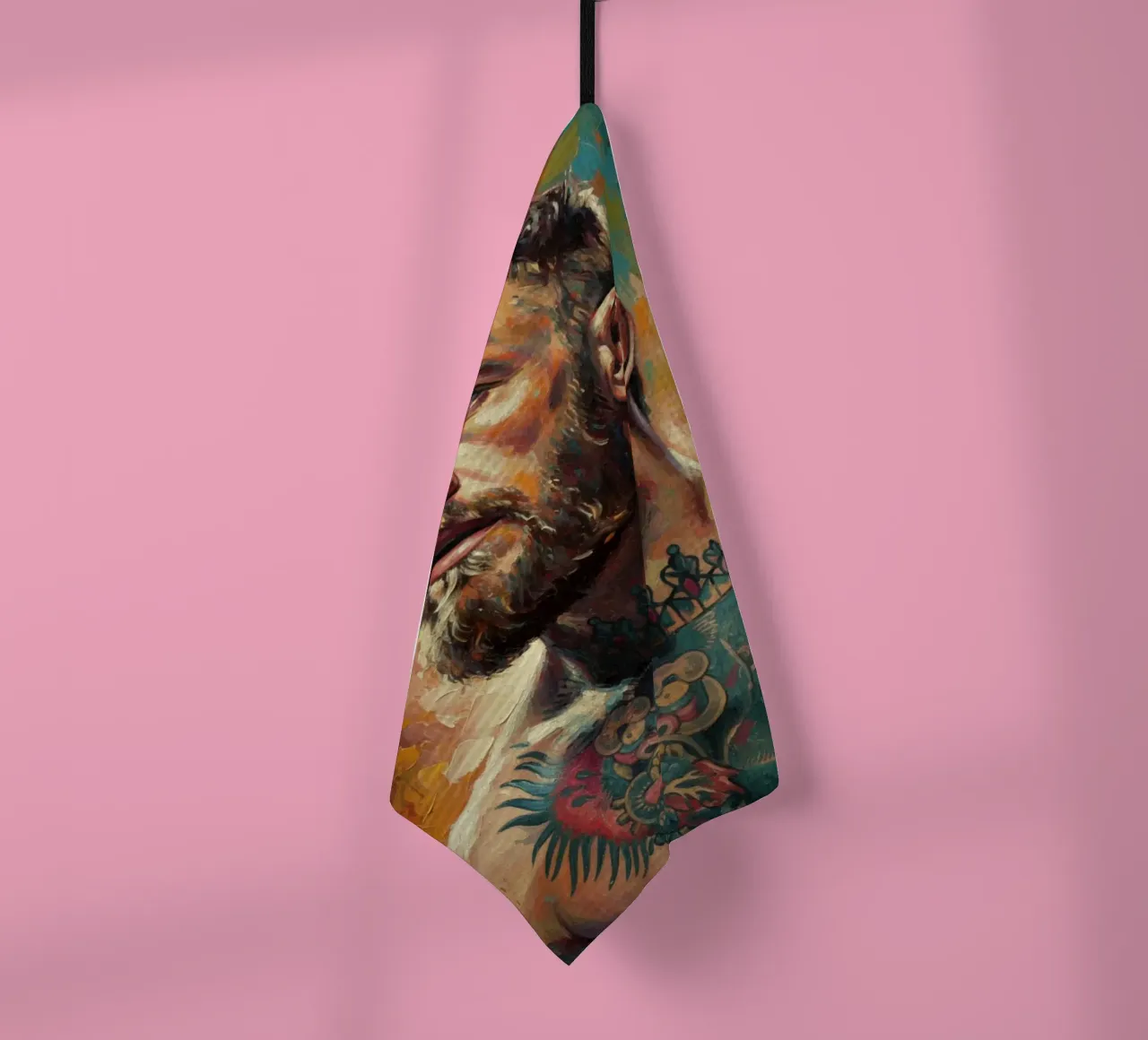 Conor McGregor Combattant UFC art abstrait torchon de Lembayung art