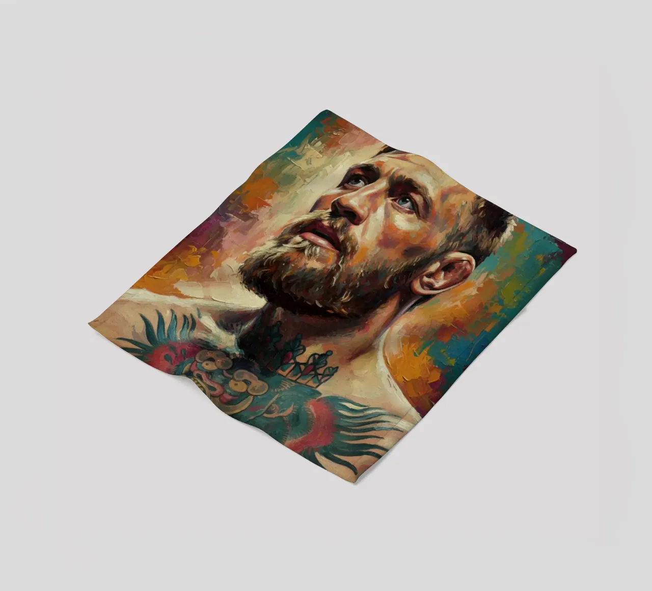Conor McGregor UFC-Kämpfer abstrakte Kunst Fleecedecke von Lembayung art