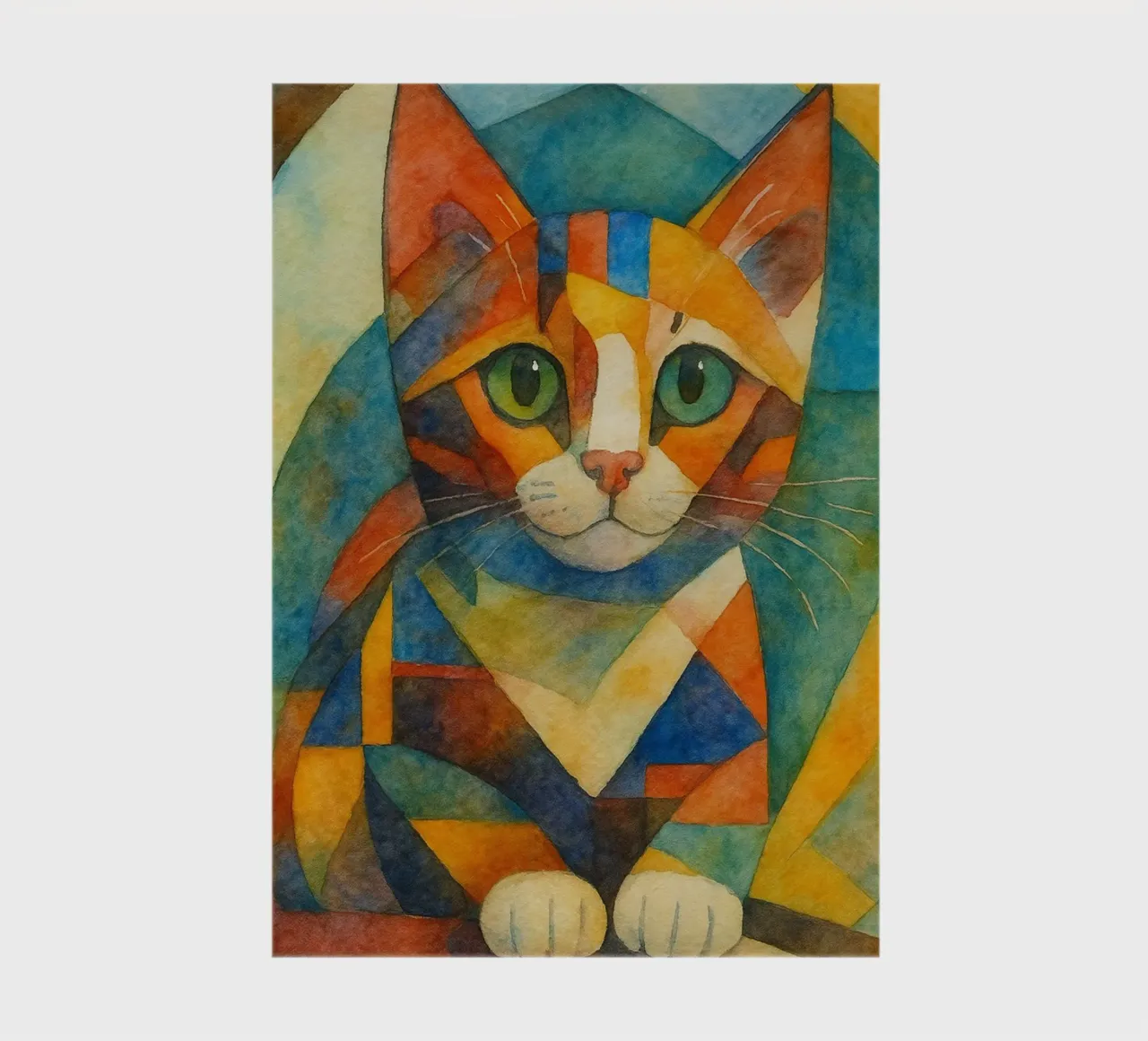 cat abstract drawing notebook by bougenfille