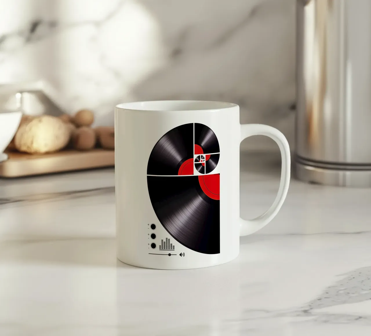 Fibonacci Spiral Vinyl tazza in ceramica da LM2KONE