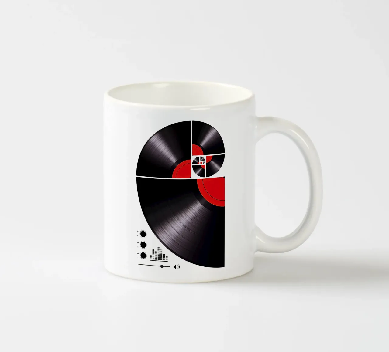 Fibonacci Spiral Vinyl tazza in ceramica da LM2KONE