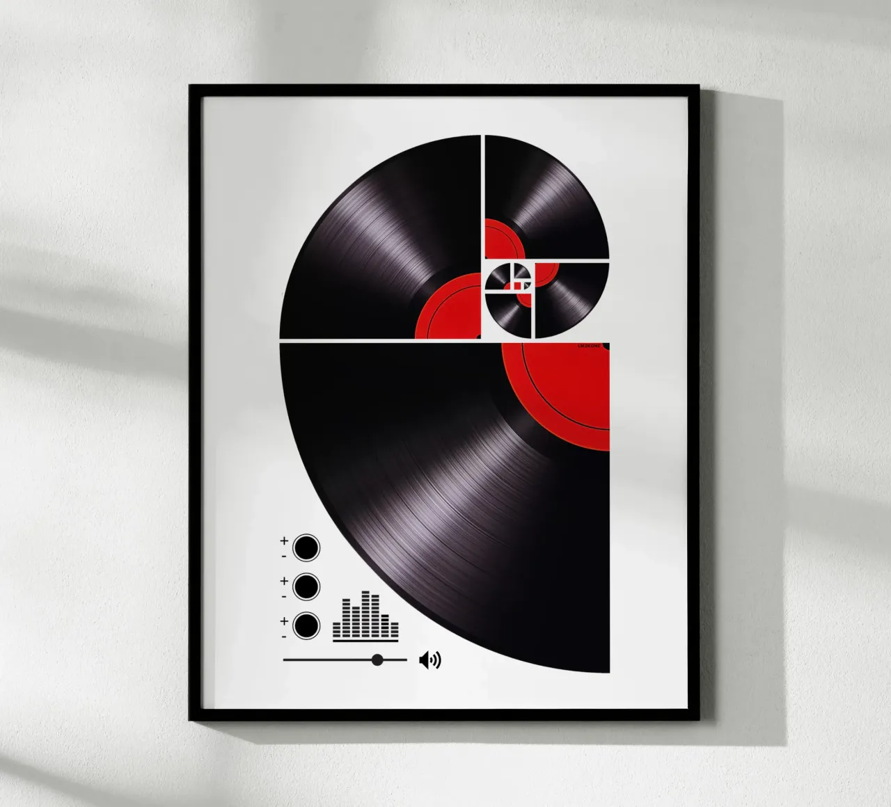 Vinilo Espiral Fibonacci hahnemühle de LM2KONE