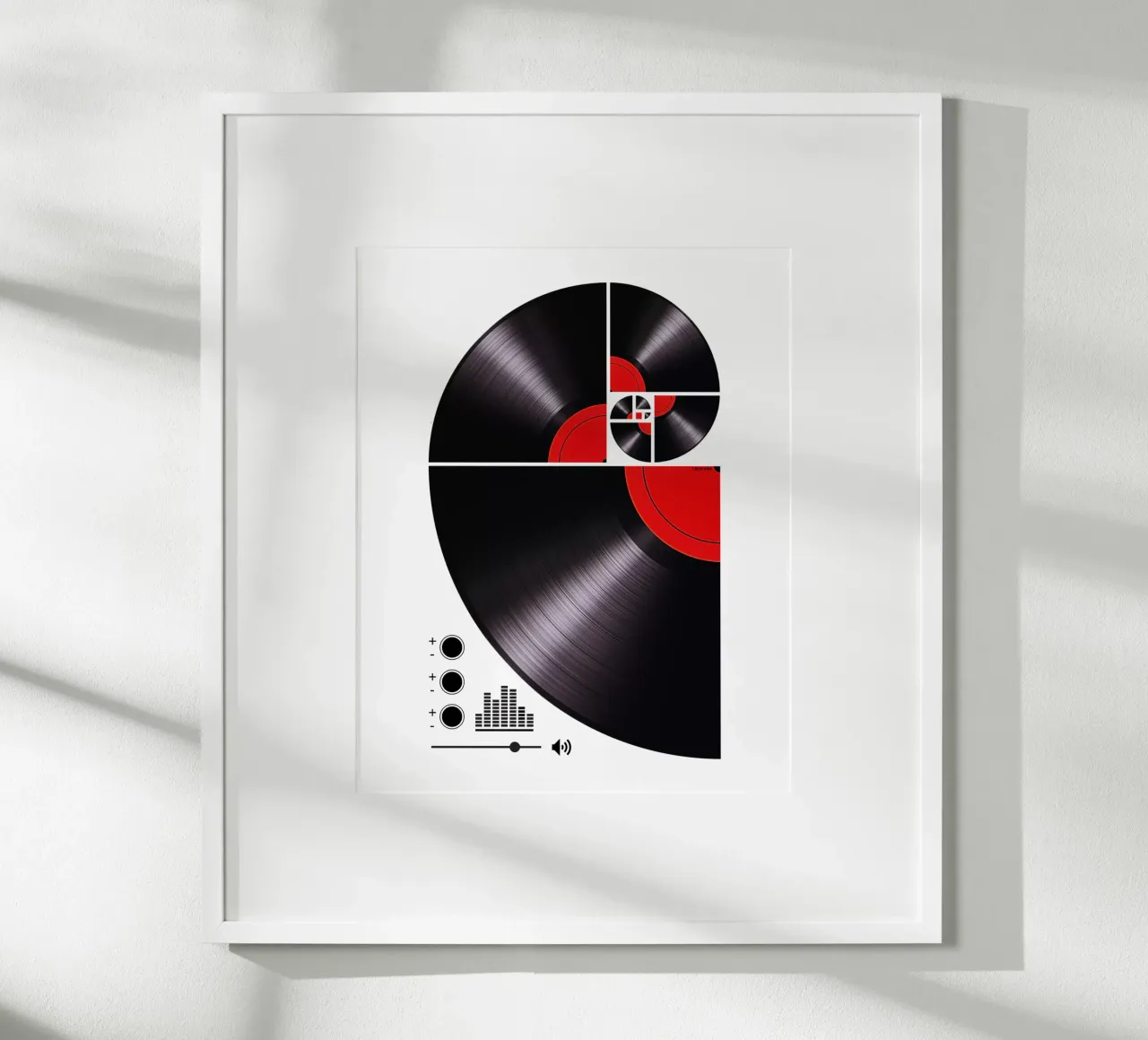 Vinilo Espiral Fibonacci hahnemühle de LM2KONE