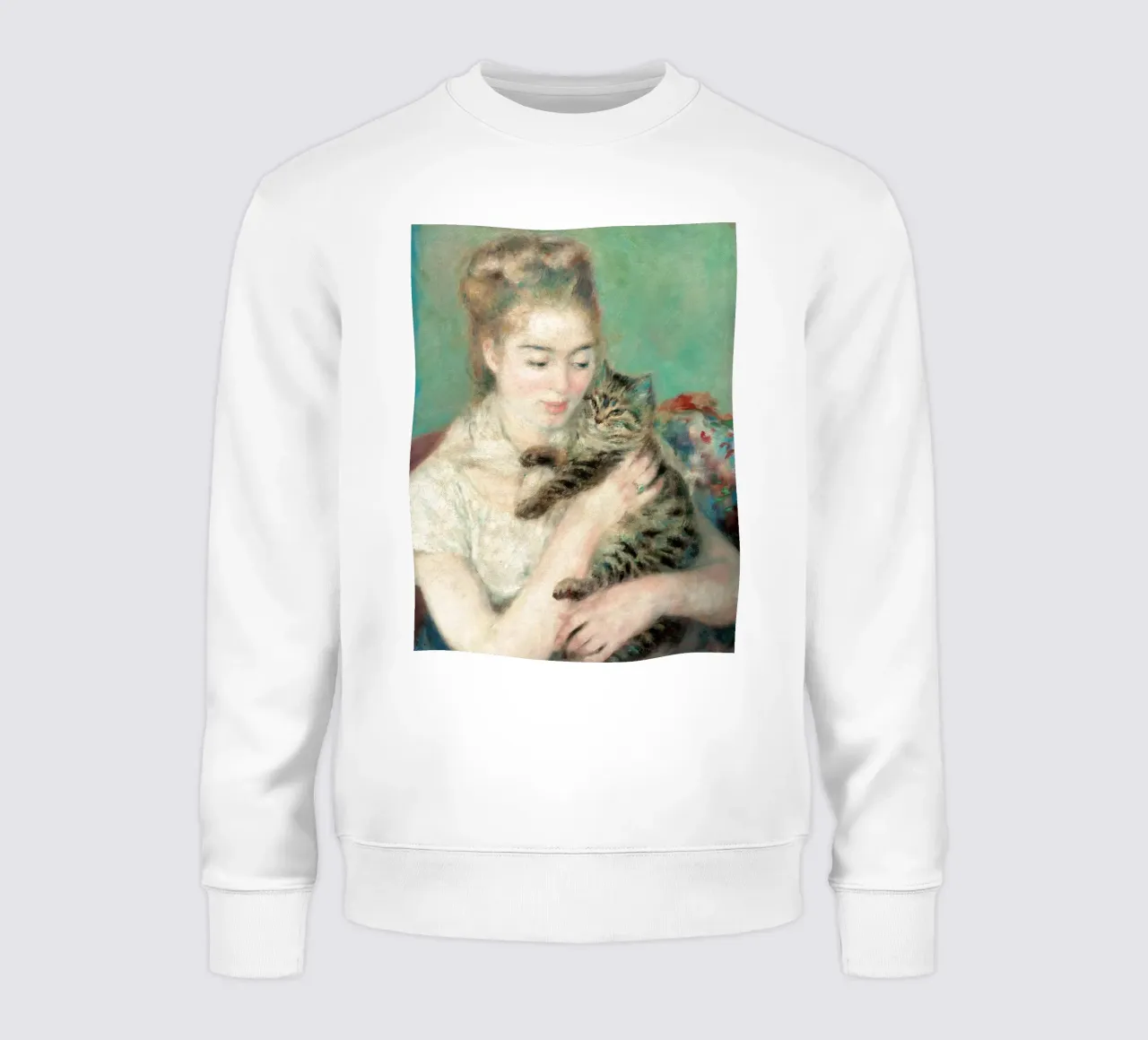Donna con gatto felpa da masonday