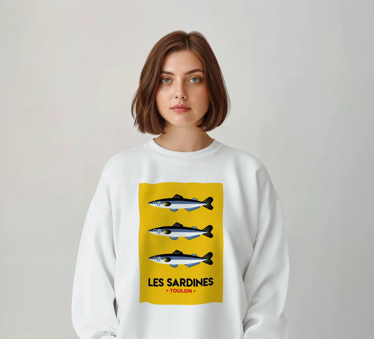 Les Sardines Tolone felpa da Alishasteel