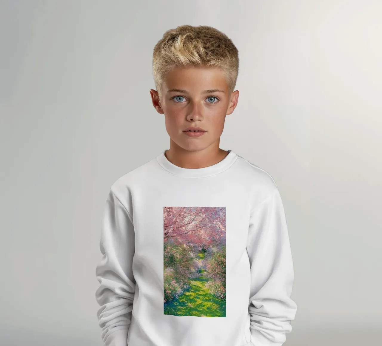 Monet - Albero in fiore felpa bambino da Günstiger Laden