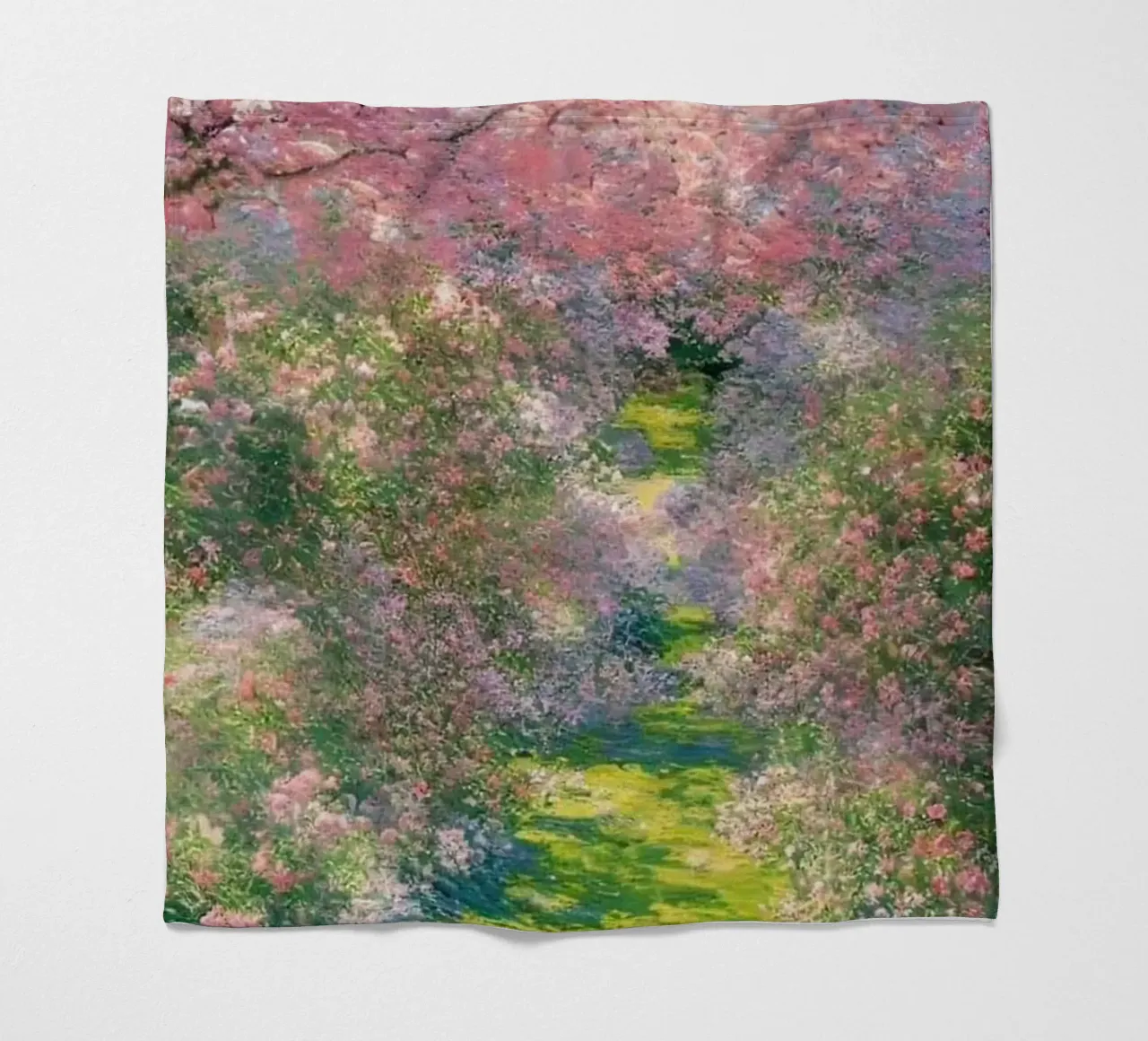 Monet - Albero in fiore coperta in pile da Günstiger Laden