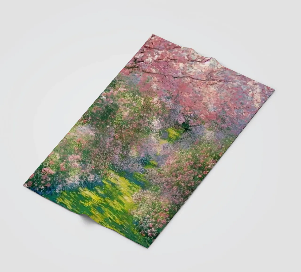 Monet - Albero in fiore coperta in pile da Günstiger Laden