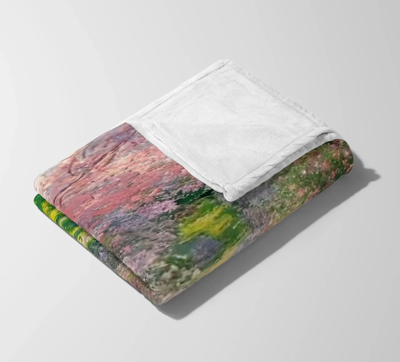 Monet - Albero in fiore coperta in pile da Günstiger Laden
