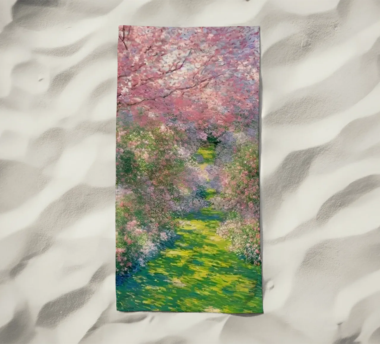 Monet - Albero in fiore telo mare da Günstiger Laden