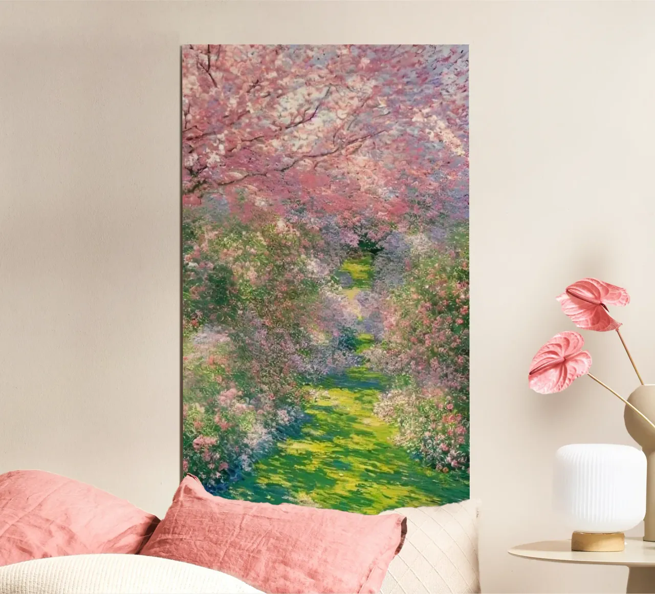 Monet - Albero in fiore carta hahnemühle da Günstiger Laden