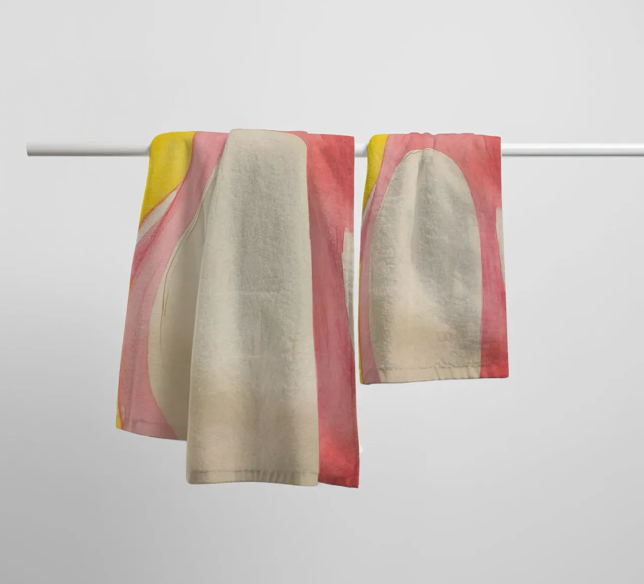 penguin abstract drawing towel by bougenfille