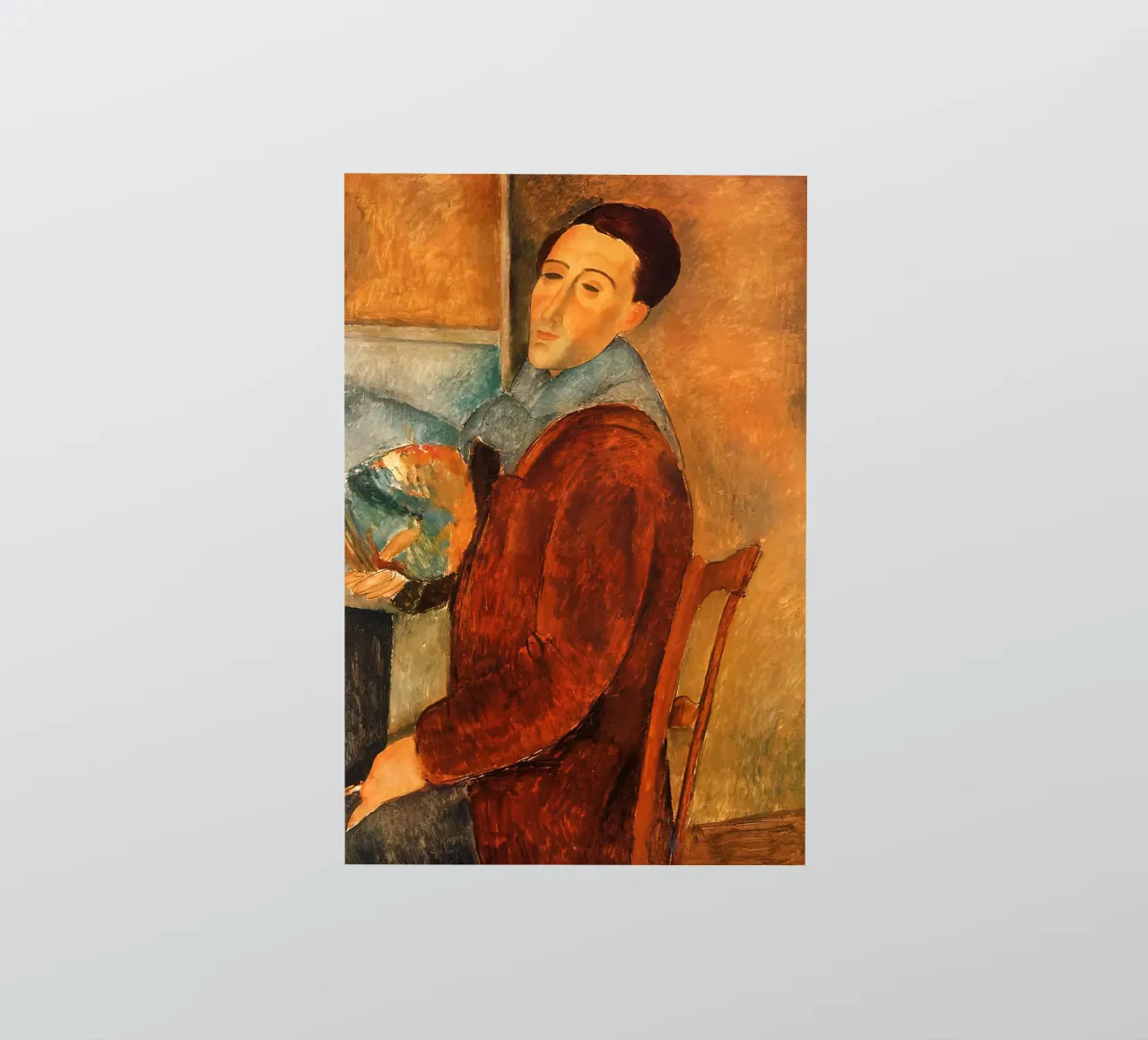 01. 1919, autodidacte Amedeo Modigliani autocollant de Palletolate