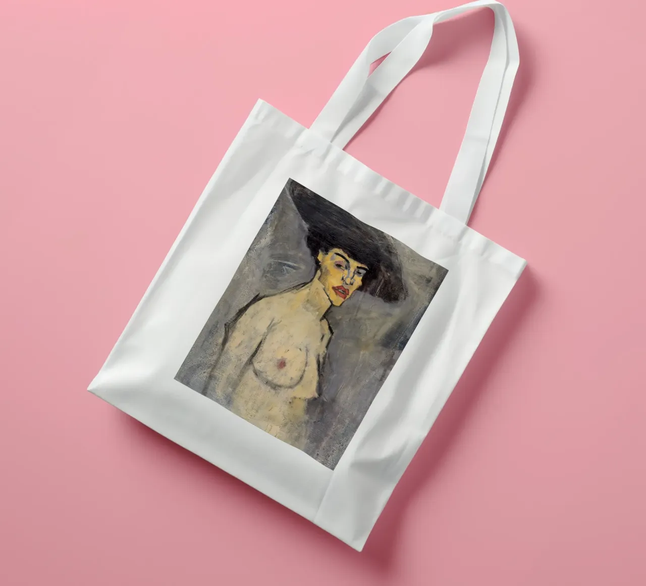 1908, Nudo con cappello Amedeo Modigliani borsa in juta da Palletolate