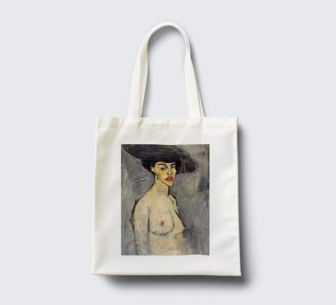 1908, Nudo con cappello Amedeo Modigliani borsa in juta da Palletolate