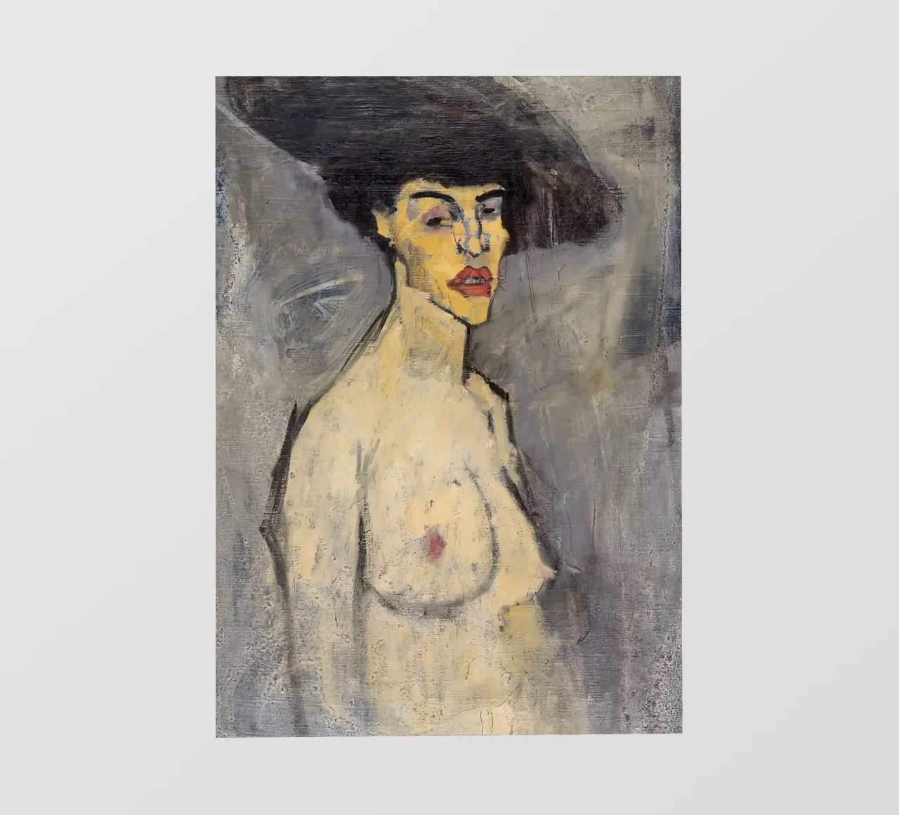 1908, Nudo con cappello Amedeo Modigliani telo in pvc da Palletolate