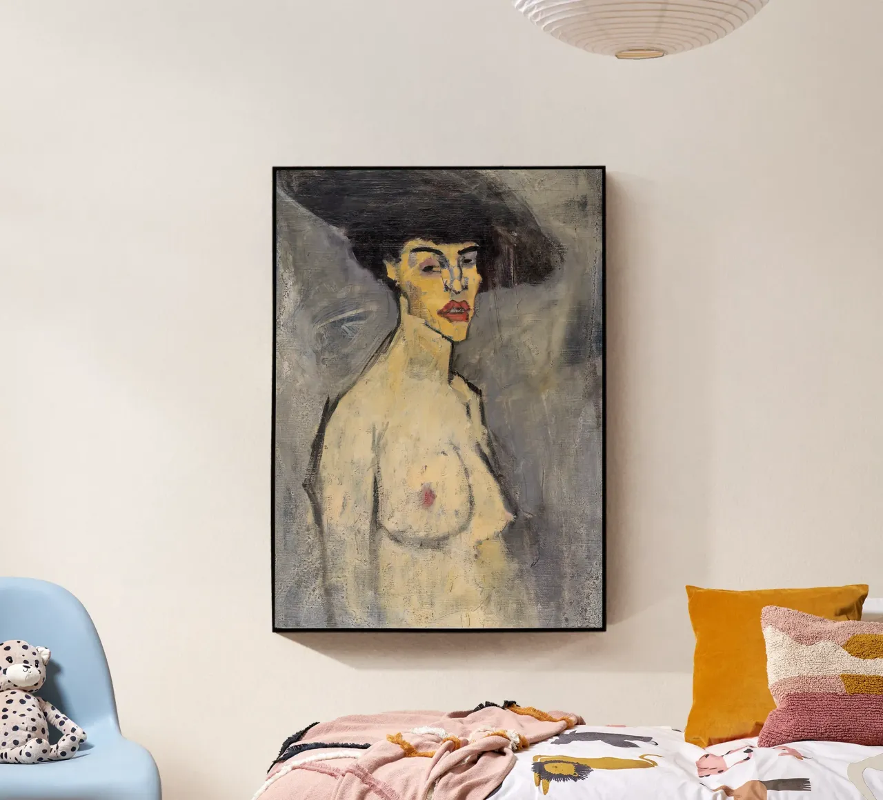 1908, Nudo con cappello Amedeo Modigliani plexiglass da Palletolate