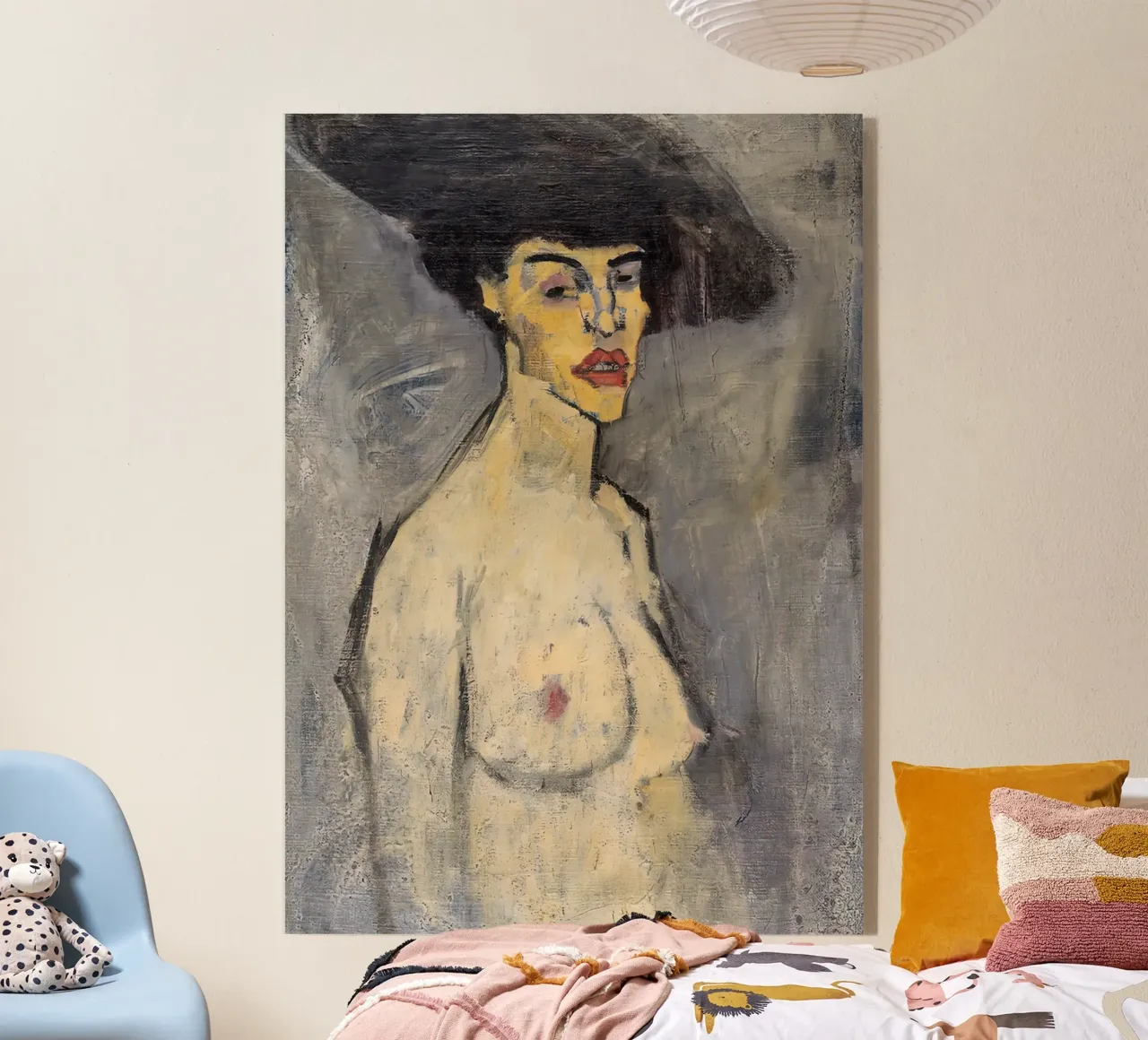 1908, Nudo con cappello Amedeo Modigliani plexiglass da Palletolate