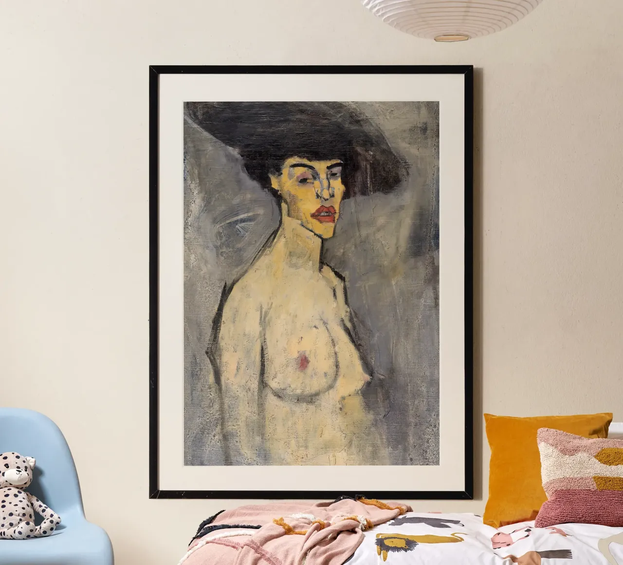 1908, Nudo con cappello Amedeo Modigliani carta hahnemühle da Palletolate