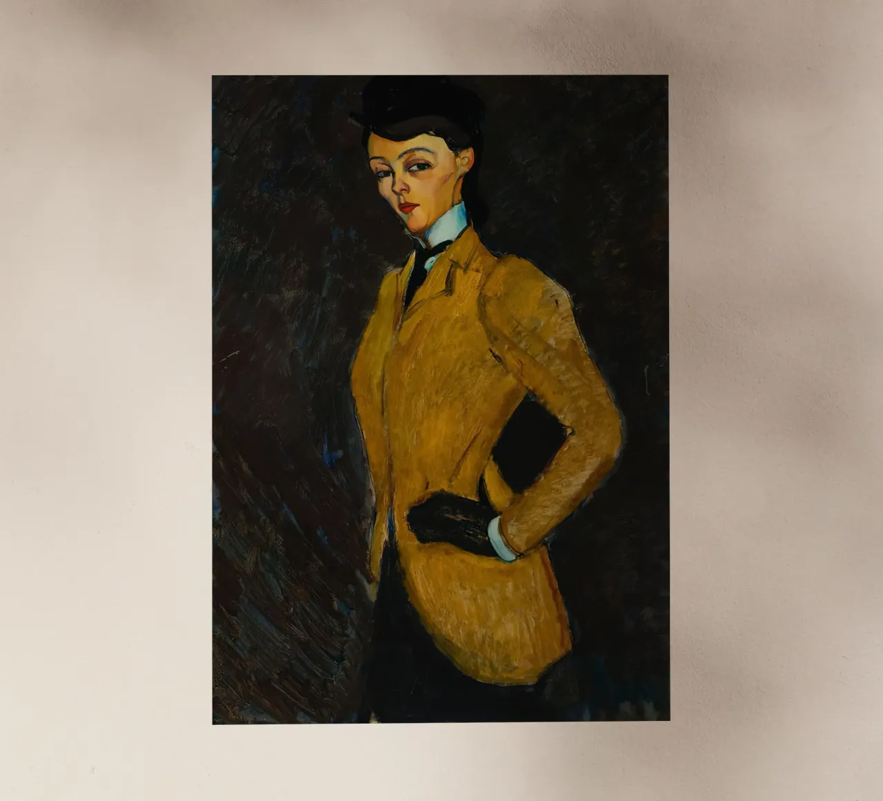 1909, L'amazone Amedeo Modigliani pellicola backlit da Palletolate